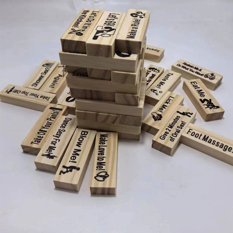 Naughty Block Tower Jenga Game