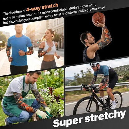 ⚜️Men's Ultra-Realistic Tattoo-Style Sun Protection Sleeves -Tattoo-Friendly