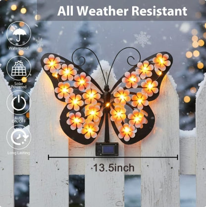 🦋Metal Butterfly Solar Wall Lamp for Outdoor Garden Decoration