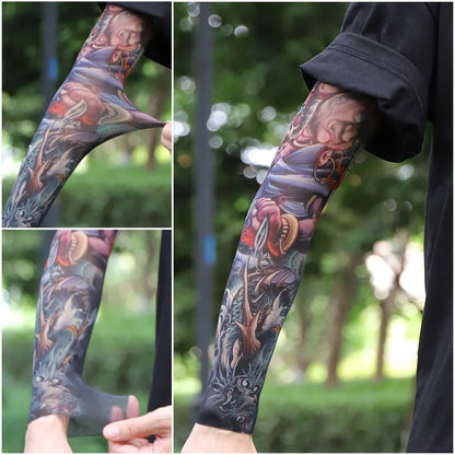 ⚜️Men's Ultra-Realistic Tattoo-Style Sun Protection Sleeves -Tattoo-Friendly