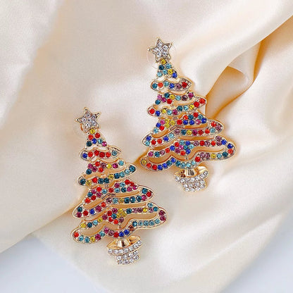 Radiantgrp - Shiny Christmas Tree Earrings