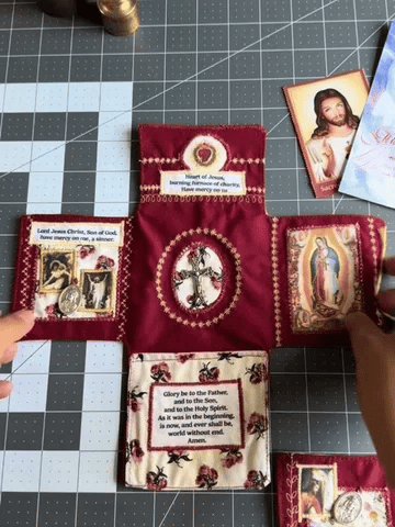 ✝️Handmade Miniature Shrine (Includes Silver Cross)