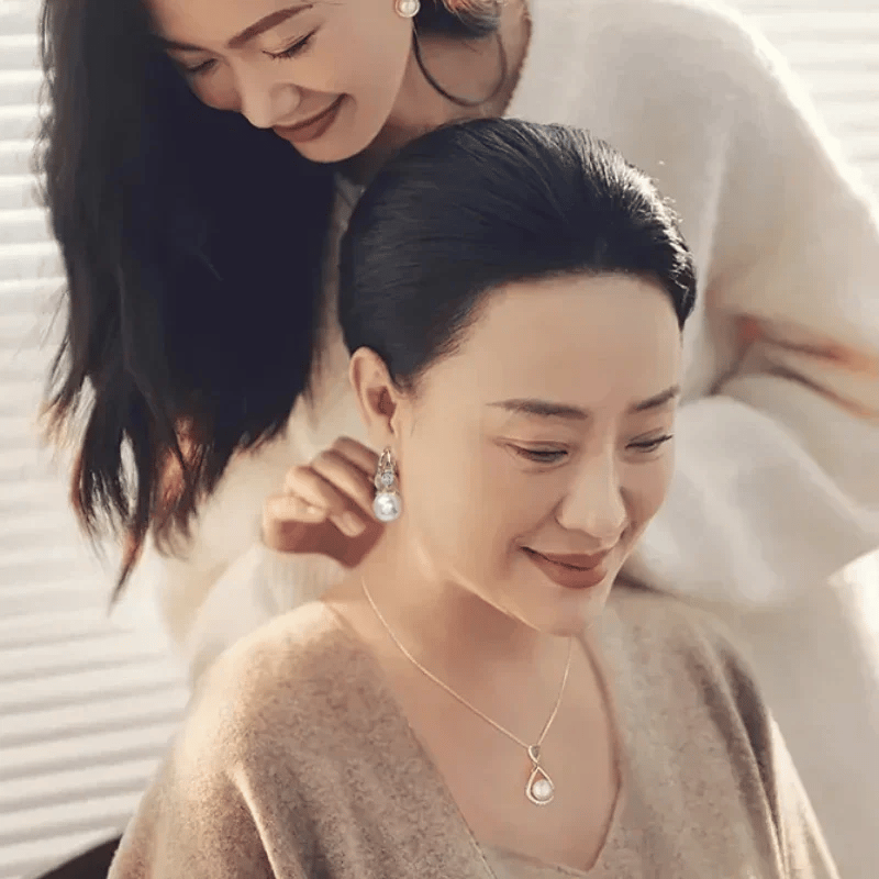 Sparkly Huggie Dangle Earrings