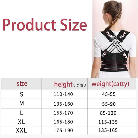 Radiantgrp - Adjustable Back Posture Belt Office Home Gym Unisex