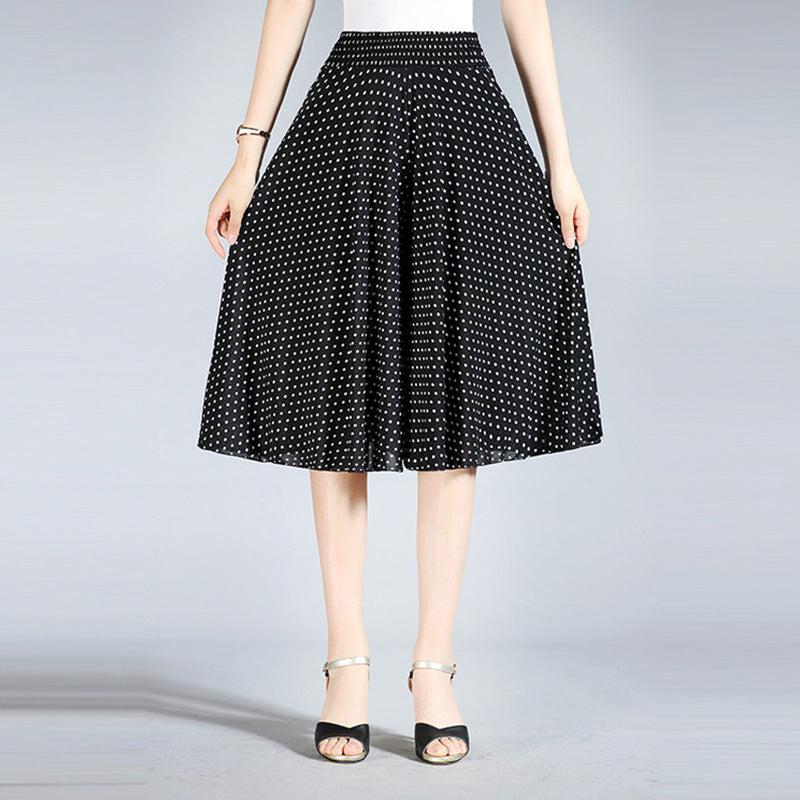 Radiantgrp - Women's Vintage Style Wide Leg Culottes