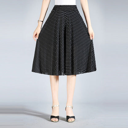 Radiantgrp - Women's Vintage Style Wide Leg Culottes