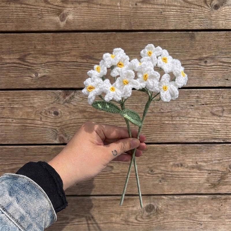 Forget-Me-Not Bouquet — Faux Textile Flowers for Home Decor