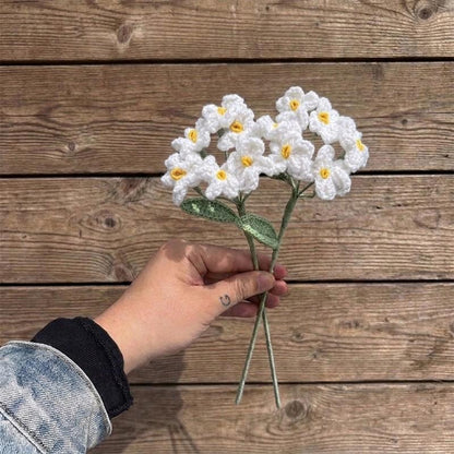 Forget-Me-Not Bouquet — Faux Textile Flowers for Home Decor