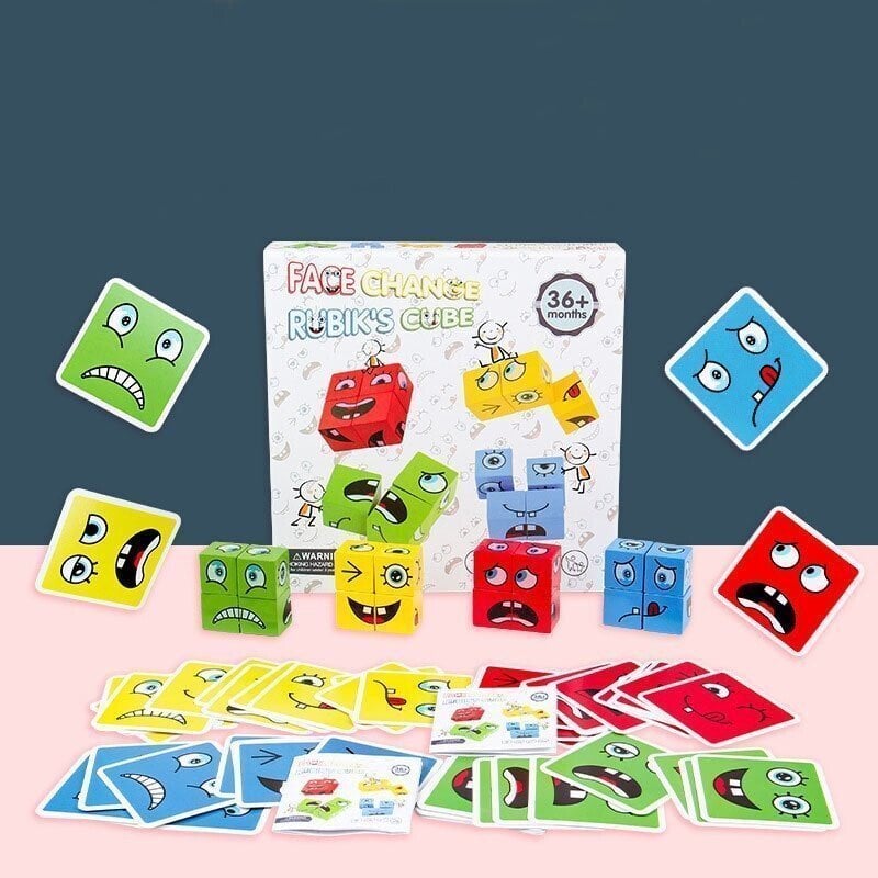 🎁 Face-Changing Magic Cube Building Blocks