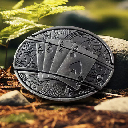 🔥LAST DAY 50% OFF🔥Fashion Punk Hidden Folding Knife Leather Belt