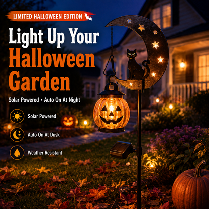 🎃 Halloween Early Bird Sale 🎃Pumpkin Moon Garden Stake Light