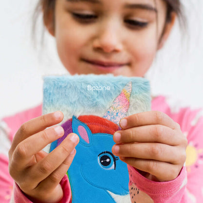 Plush Fluffy Cartoon Diary – Soft Fur Lined Journal