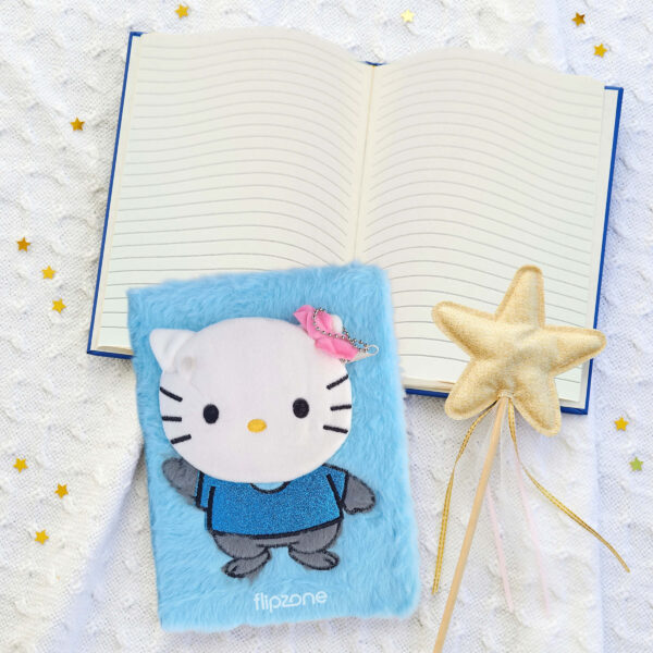 Plush Fluffy Cartoon Diary – Soft Fur Lined Journal