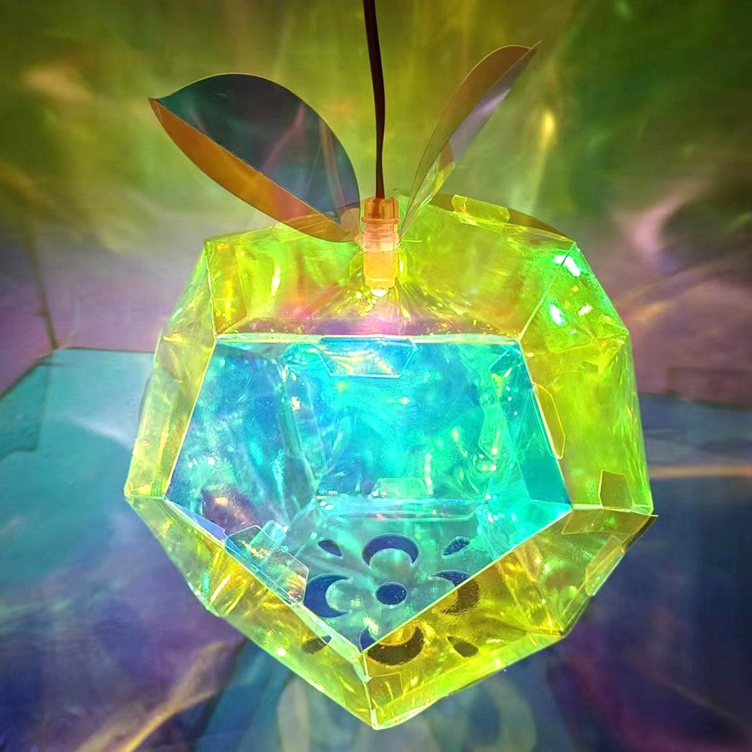 Golden Wing Laser Colored Lantern - Portable Night Light Flower Ball