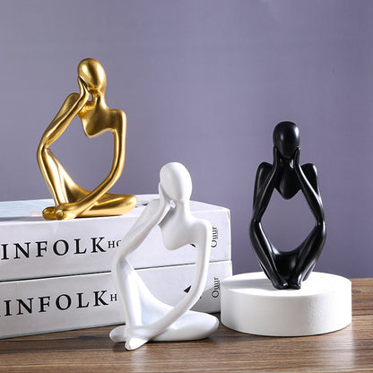 Creative Figurine Resin Ornament – Abstract Figurative Art Piece