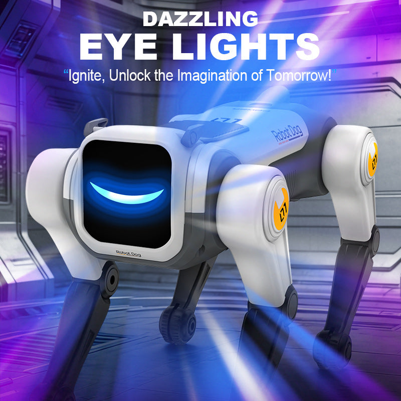 Cross-Border New Russian Intelligent Ai Robot Dog Voice Dialogue High-Tech Artificial Mobile Phone Remote Control Mechanical Dog Toy