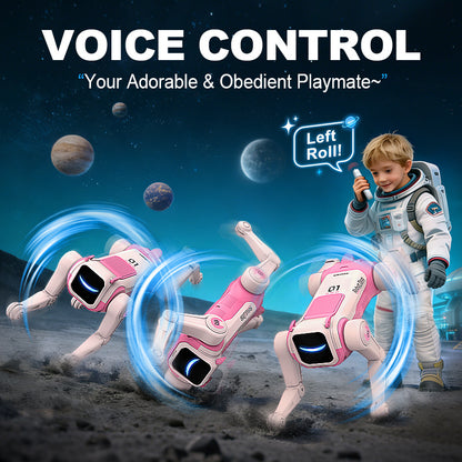 Cross-Border New Russian Intelligent Ai Robot Dog Voice Dialogue High-Tech Artificial Mobile Phone Remote Control Mechanical Dog Toy