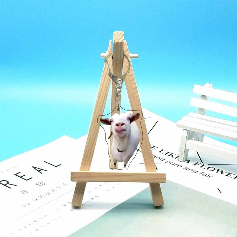 Cat abstract cute funny expression package acrylic keychain pendant