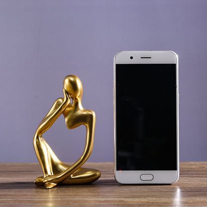Creative Figurine Resin Ornament – Abstract Figurative Art Piece