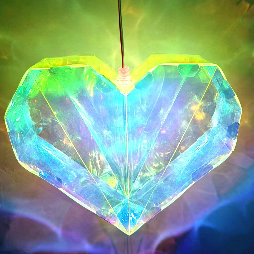 Golden Wing Laser Colored Lantern - Portable Night Light Flower Ball