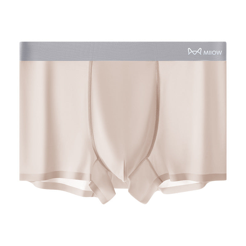 🔥🎁Comfort Men's Ultra-Thin Cooling Boxer Briefs Lightweight Microfiber Underwear Breathable No-Show Design ( 💥 3 PACK )