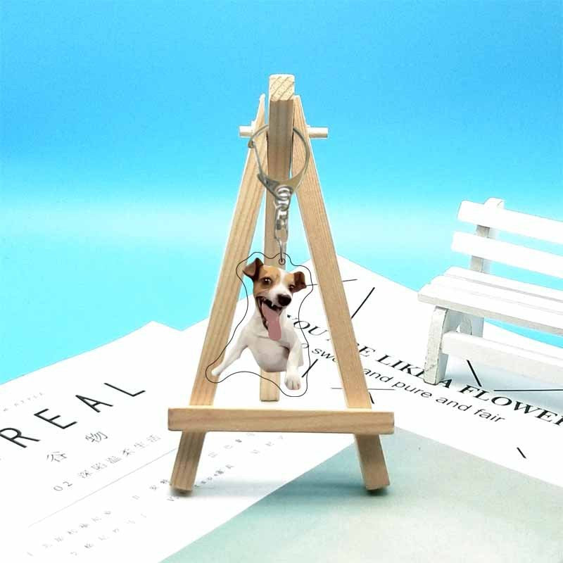 Cat abstract cute funny expression package acrylic keychain pendant