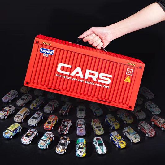 48 Mini Pullback Cars Children's Gift Set - Inertia Toy Cars