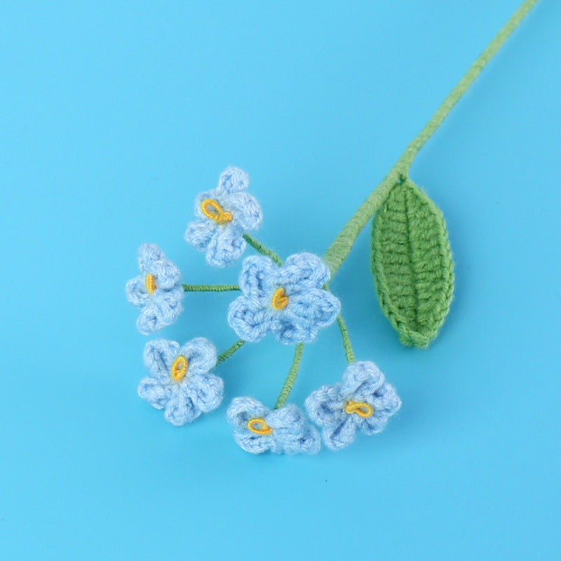 Forget-Me-Not Bouquet — Faux Textile Flowers for Home Decor