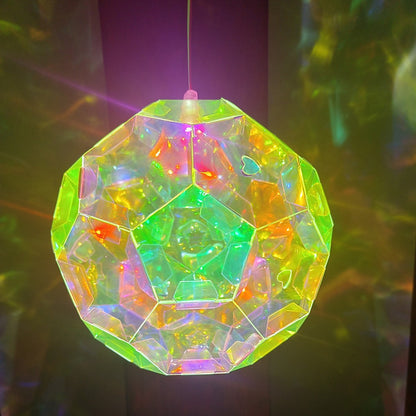 Golden Wing Laser Colored Lantern - Portable Night Light Flower Ball