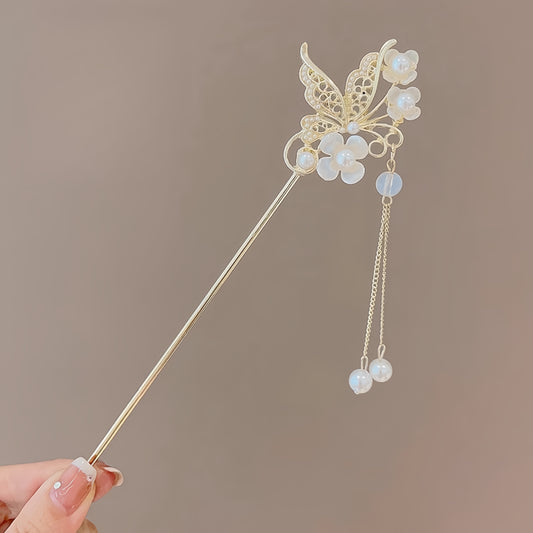 Antique tassel hairpin retro hairpin hair accessories(pansies)