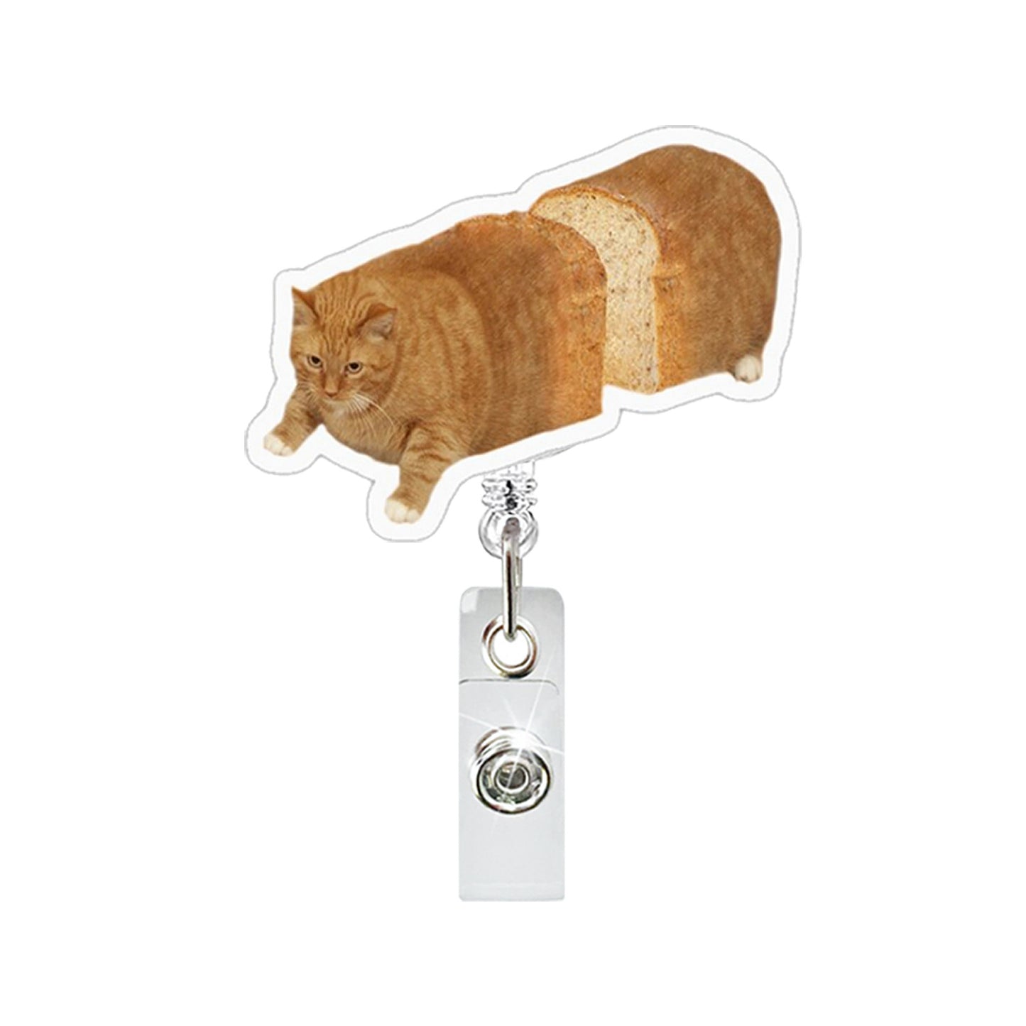 🔥Hot Sale🔥-Funny abstract acrylic pendant, cat expression package easy-pull buckle