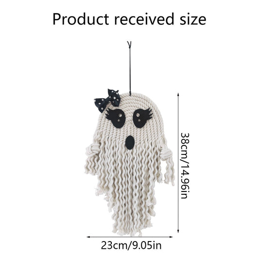 Radiantgrp - halloween hand-woven white ghost wall hanging kit