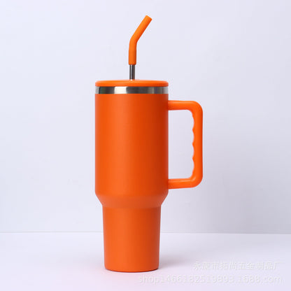 40oz Stainless Steel Third Generation Large Capacity Car Ice Cup with 304 Insulated Straw