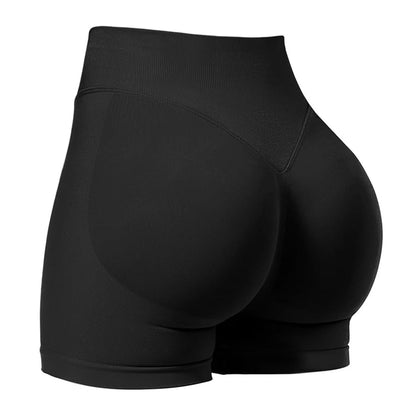 Women's Three-Section Seamless Athletic Shorts