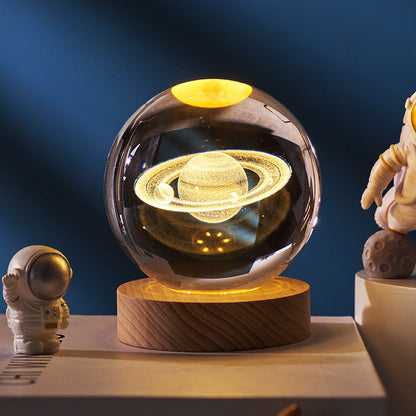 Starry Sky Crystal Ball LED Bedroom Bedside Night Light