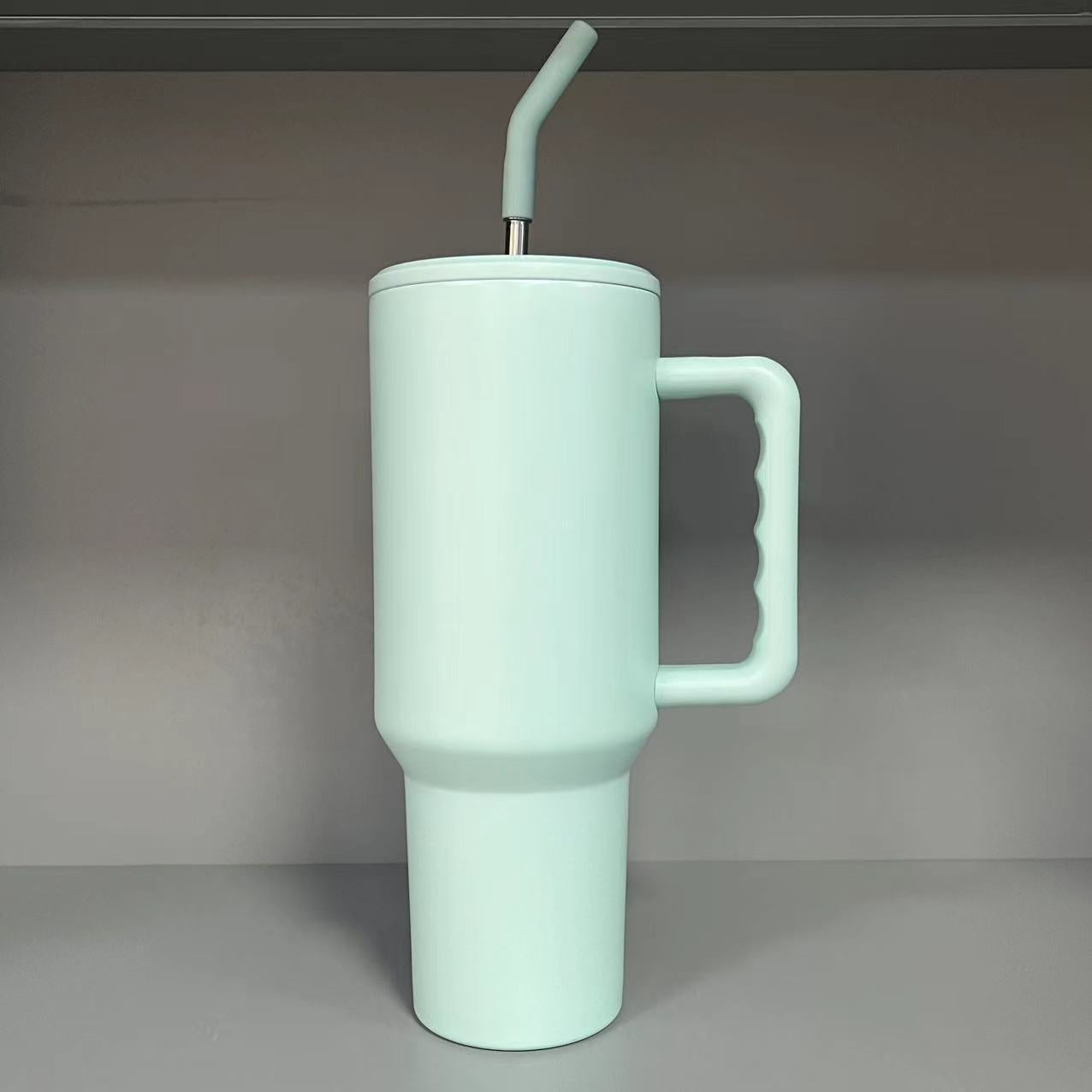 40oz Stainless Steel Third Generation Large Capacity Car Ice Cup with 304 Insulated Straw