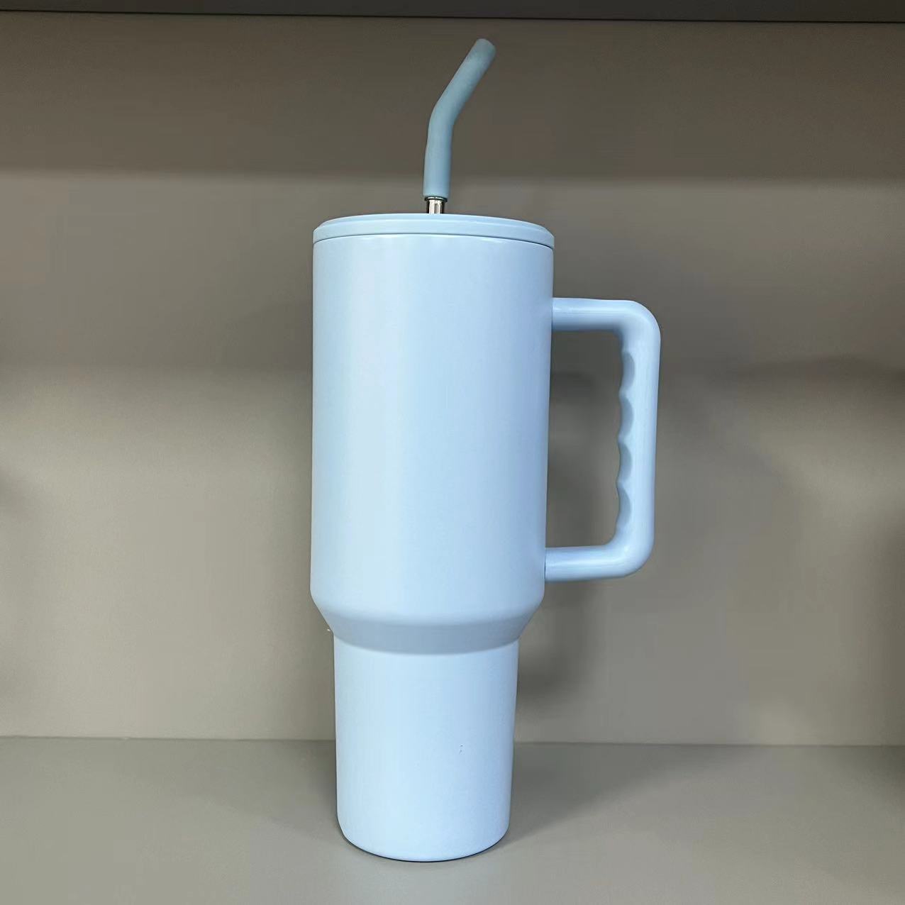 40oz Stainless Steel Third Generation Large Capacity Car Ice Cup with 304 Insulated Straw