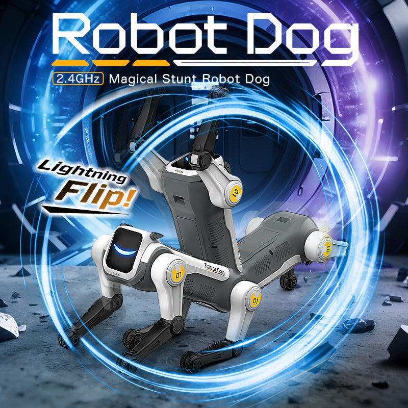 Cross-Border New Russian Intelligent Ai Robot Dog Voice Dialogue High-Tech Artificial Mobile Phone Remote Control Mechanical Dog Toy