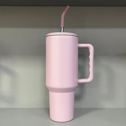 40oz Stainless Steel Third Generation Large Capacity Car Ice Cup with 304 Insulated Straw