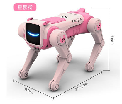 Cross-Border New Russian Intelligent Ai Robot Dog Voice Dialogue High-Tech Artificial Mobile Phone Remote Control Mechanical Dog Toy