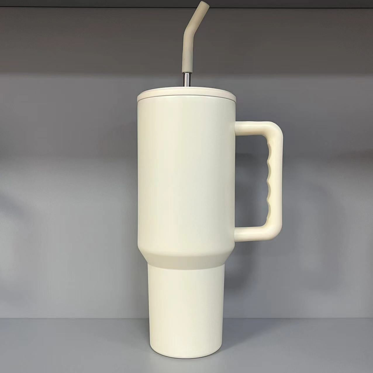 40oz Stainless Steel Third Generation Large Capacity Car Ice Cup with 304 Insulated Straw