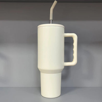 40oz Stainless Steel Third Generation Large Capacity Car Ice Cup with 304 Insulated Straw