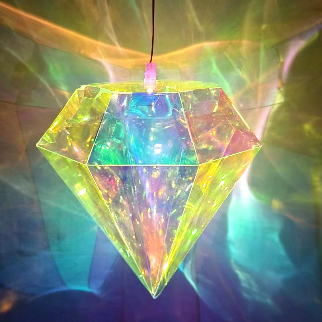 Golden Wing Laser Colored Lantern - Portable Night Light Flower Ball