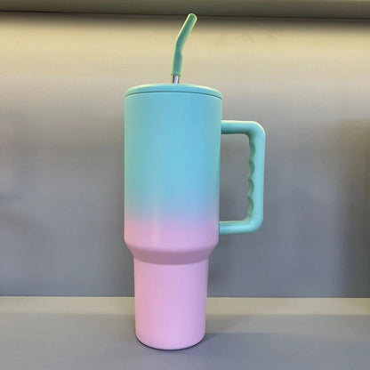 40oz Stainless Steel Third Generation Large Capacity Car Ice Cup with 304 Insulated Straw