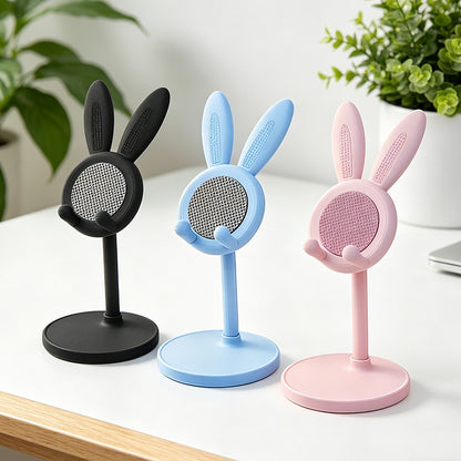 Cross-Border Little Rabbit Mobile Phone Holder Desktop Lazy Lift Support Stand Selfie Live Broadcast Lazy Mobile Phone Holder