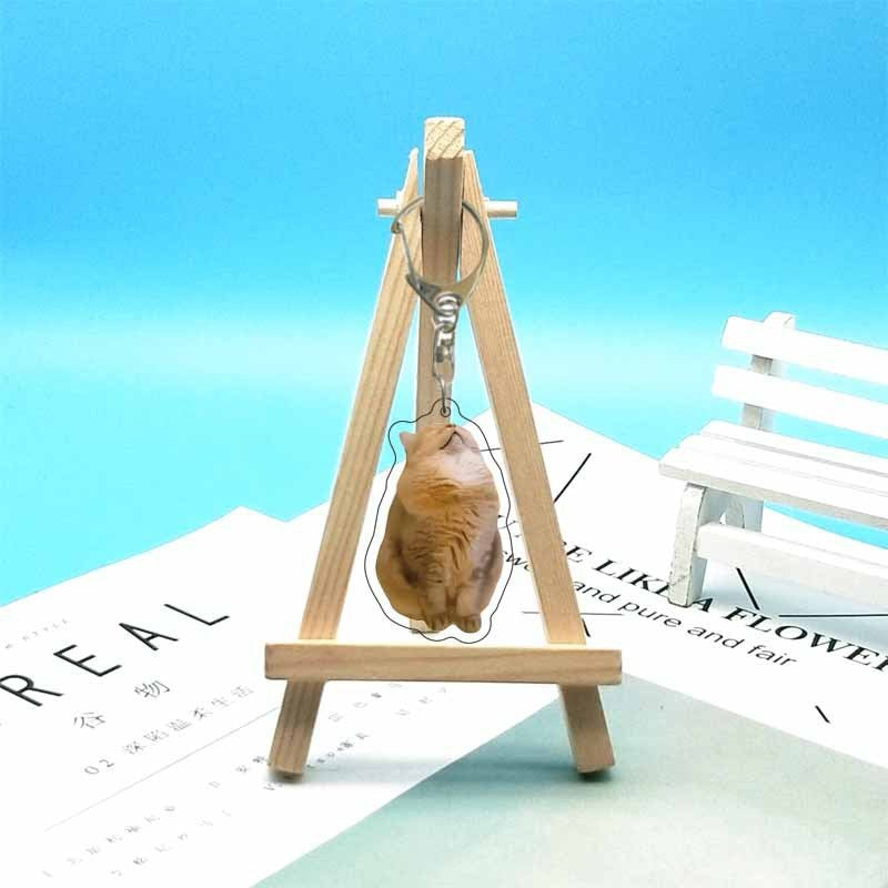 Cat abstract cute funny expression package acrylic keychain pendant