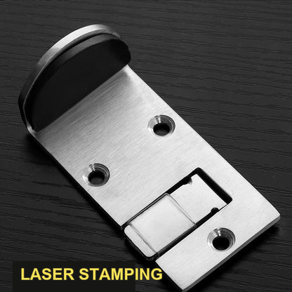 Drill-free stainless steel door stop