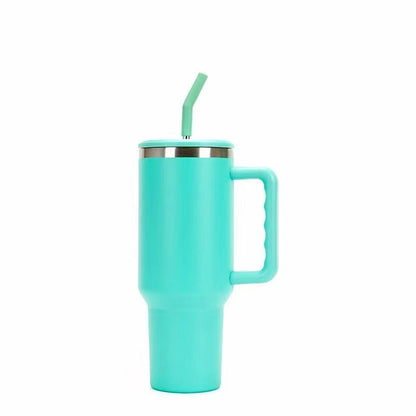 40oz Stainless Steel Third Generation Large Capacity Car Ice Cup with 304 Insulated Straw