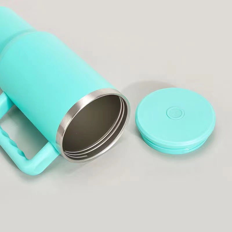 40oz Stainless Steel Third Generation Large Capacity Car Ice Cup with 304 Insulated Straw