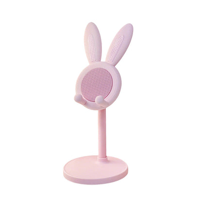 Cross-Border Little Rabbit Mobile Phone Holder Desktop Lazy Lift Support Stand Selfie Live Broadcast Lazy Mobile Phone Holder
